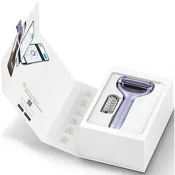 Електронний ролик для обличчя та тіла з мікроголками GESKE MicroNeedle Face & Body Roller 8 в 1 фіолетовий - мініатюра 6