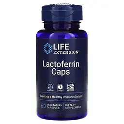 Молозиво (Colostrum) и Лактоферрин Lactoferrin Caps 60 Capsules Life Extension vit0005368