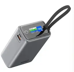 Портативна батарея Swissten POWER BANK TRAVEL 25000 mAh 100W з кабелем Type-c Silver - мініатюра 2