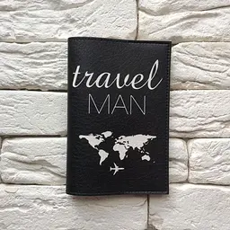 Обкладинка для паспорта Travel man (чорний) - мініатюра 2
