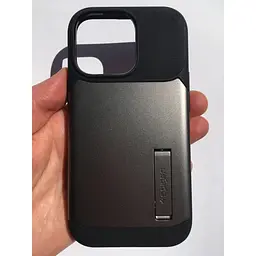 Оригінальний протиударний чохол Spigen Slim Armor для Apple Iphone 13 Pro (6.1") Gunmetal ACS03303 - мініатюра 9