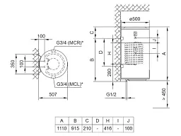Водонагрівач (бойлер) TIKI Econ MCR 120V9 (700166) - мініатюра 2