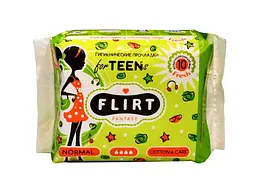 Прокладки гігієнічні FANTASY FLIRT teen fresh-cotton&care 4 краплі 10шт