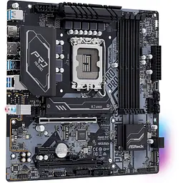 Материнська плата AsRock H670M PRO RS (H670M PRO RS) (Socket 1700, Intel H670, Micro-ATX) - мініатюра 3