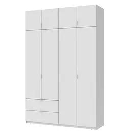 Шафа розпашна для одягу Doros Лукас Білий 160х50х240 (80737067)