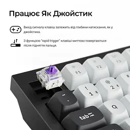 Клавіатура Keychron Q1 HE Magnetic Switch Black RGB (Q1H-M1-UA) - мініатюра 12