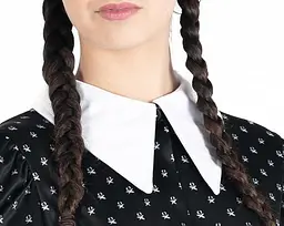 Карнавальний дитячий костюм Ciao MGM Wednesday Addams плаття Венсдей Адамс для дівчинки 140 см 6–8 років чорний (SKU-387) - мініатюра 5