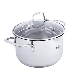 Каструля Krauff зі скляною кришкою 2.5 л 18 см (26-238-141) - мініатюра 2