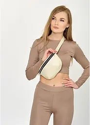 Жіноча поясна сумка-бананка Sambag 24×15×4 см sum0014005