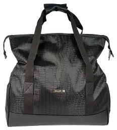 Сумка дорожня саквояж Wallaby 25 л 48×30×20 см Чорна - мініатюра 3