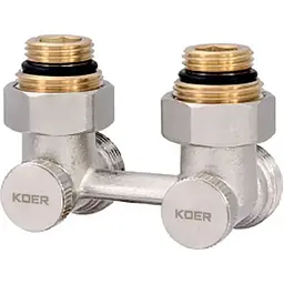 Вузол нижнього підключення радіатора Koer 3/4" кутовий KR.1132 KR2816