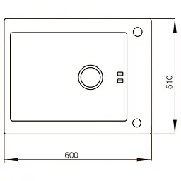 Кухонна мийка Mixxus MX(304)6051-200x1.2-HM-Glass MX0573, Чорний - мініатюра 5