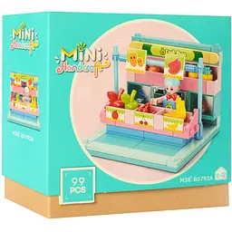 Дитячий конструктор Магазин Bambi M38-B0792 з фігуркою Фрукти