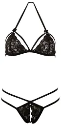 Еротичний комплект Cottelli Collection Lace L чорний - мініатюра 6
