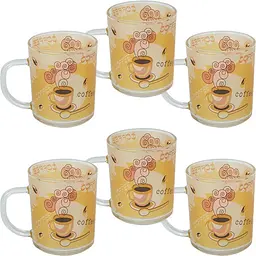 Чашка 200 мл Coffee жовта ZB024-31 (набір 6 шт.)