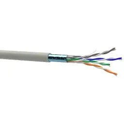 Кабель мережевий OK-Net FTP 100м cat.5e (F/UTP-cat.5E-SL) (КПВЭ-ВП (100) 4*2*0,48 / 100)