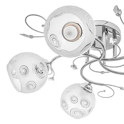 Люстра стельова Brille в спальню E27 60W CH (LK-584C/5) - мініатюра 4