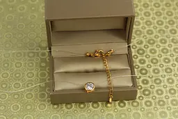 Ліска Xuping Jewelry з кулоном в обідку 8 мм 40 см додаток 5 см золотистий