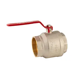 Кран кульовий Koer KR.214 - 4" FF Ггв (ручка "важіль" червона) KR4952 - мініатюра 2