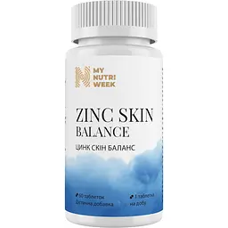  Цинк My Nutri Week Skin Balance 60 таблеток