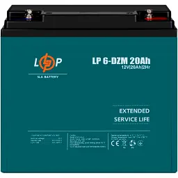 Акумулятор LogicPower AGM 6-DZM 12V (12V/20Ah/240Wh) (5438) [109284] - мініатюра 2