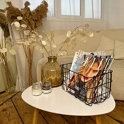 Кошик для зберігання Nice & Cozy Garret металевий з двома ручками чорний - мініатюра 4