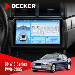 Штатна магнітола BMW 3 Series (E46) 1998-2005 Decker D9-010 6x128, DSP, 4G, 2K Decker (НФ-00004624)