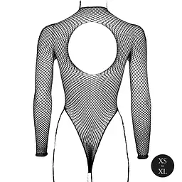 Боді з рукавом Le Désir With Fishnet Structure, One Size (чорний) - мініатюра 7