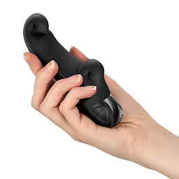 Вібратор-кролик Fun Factory OCEAN Black, для клітора та точки G, 6 режимів, на батарейках - мініатюра 2