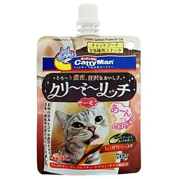 Ласощі для котів CattyMan Creamy Salmon сливочное пюре з лососем рідке 0.07кг