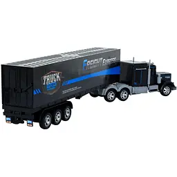 Іграшкова радіокерована фура Freight Express з причепом, 58 см, підсвічування, акумулятор 4.8V, вантажівка на пульті - мініатюра 5
