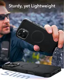 Протиударний чохол з підставкою ESR Cyber ​​Tough Case з Stash Stand (HaloLock) Black для iPhone 16 (1A7630102) - мініатюра 6