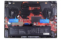 Вентилятор Asus (СPU fan 12V) кулер для моделей ноутбука TUF Dash F15 FX516 з GPU RTX3070 (13NR0760P01011) Оригінал, 12V, 4pin - мініатюра 4