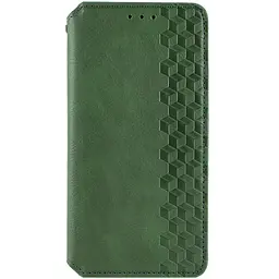 Шкіряний чохол-книжка Getman Cubic (PU) для Xiaomi Redmi 15C (EU) Зелений