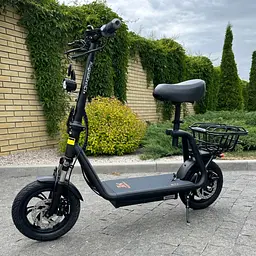Електросамокат KUGOO Kirin C1+ Plus 18Ah 1000W чорний, з посиленою корзиною - мініатюра 5