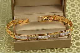 Браслет Xuping Jewelry Енігма з родієм 19 см 8 мм золотистий