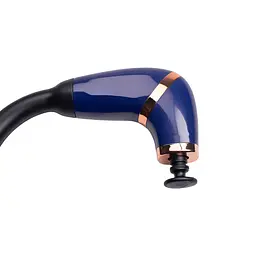 Перкусійний масажер Fascial Gun Massage 4 насадки, синій Huizhou HP-11-11BL - мініатюра 3