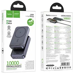 Портативний ЗП Power Bank Hoco J160A Original PD20W з БЗП 10000 mAh Metal gray - мініатюра 2