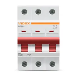 Автоматичний вимикач Videx RS4 RESIST 3п 32А С 4,5кА (VF-RS4-AV3C32) - мініатюра 2