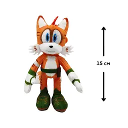 М'яка іграшка на кліпсі SONIC PRIME – ТЕЙЛЗ (15 cm) - миниатюра 2