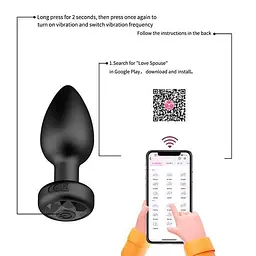 Смарт анальна пробка Equinox USB 9 см з додатком - мініатюра 4