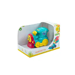 Дитяча іграшкова машинка "Паровозик" Baby Team 8620_паровозик_бірюзовий - мініатюра 2