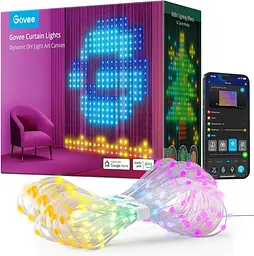 Гірлянда Smart-штора SFK-08 святкова LED-гірлянда для дому ∙ Світлодіодна штора з додатком SFK-08 20 ниток по 20 LED - мініатюра 5
