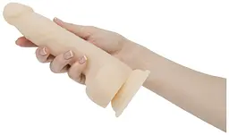 Реалістичний вібратор з пульсацією ADDICTION - Naked - 9 Thrusting Dildo with Remote - Vanilla ADDICTION SO5588 92293 - мініатюра 3