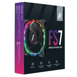 Кулер до корпусу 1stPlayer FS7 Black (FS7-BK-1IN1) - мініатюра 6