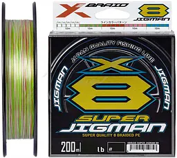 Шнур YGK X-Braid Super Jigman X8 200m 1.5/0.205mm 30Lb/13.6kg (5545.03.75)