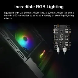 Корпус Cougar Duoface RGB (Black) (CGR-5ZD1B-RGB) - мініатюра 12