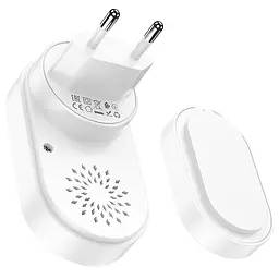 Дверний дзвінок Hoco HI25 Neon Bell White - мініатюра 3