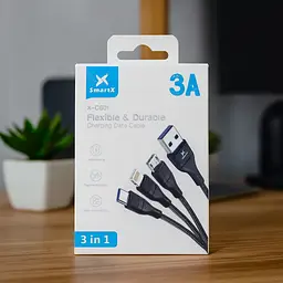 Універсальний зарядний кабель 3 в 1 Type-C/Micro-USB/Lightning Smart X UR521 - мініатюра 15