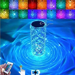 Ночная лампа XPRO Diamond Table Lamp Crystal Rose RGB Кристалл Роза с пультом (42788-Crystal Rose_158) - мініатюра 12